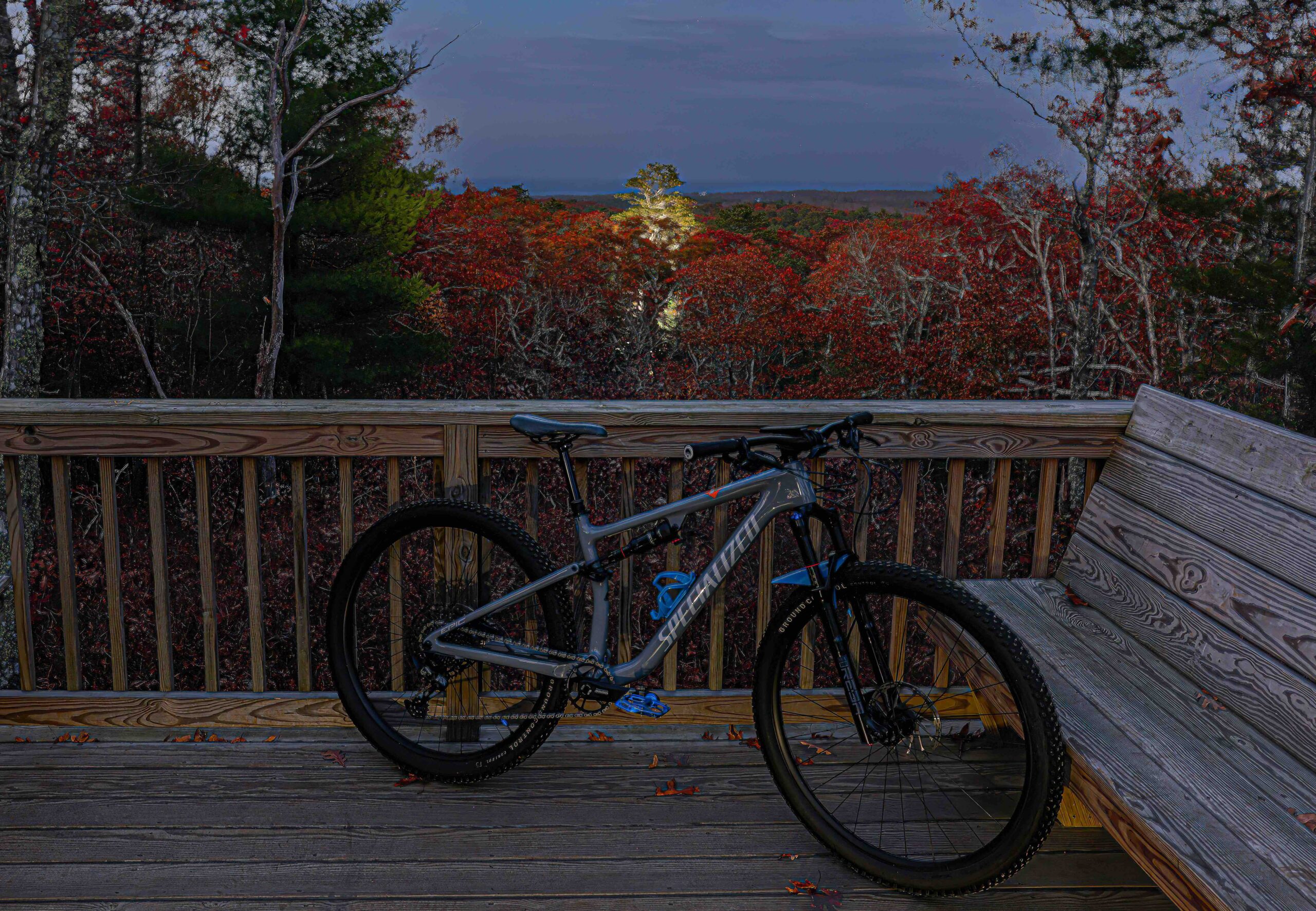 View from Sam Nye Mountain at Night